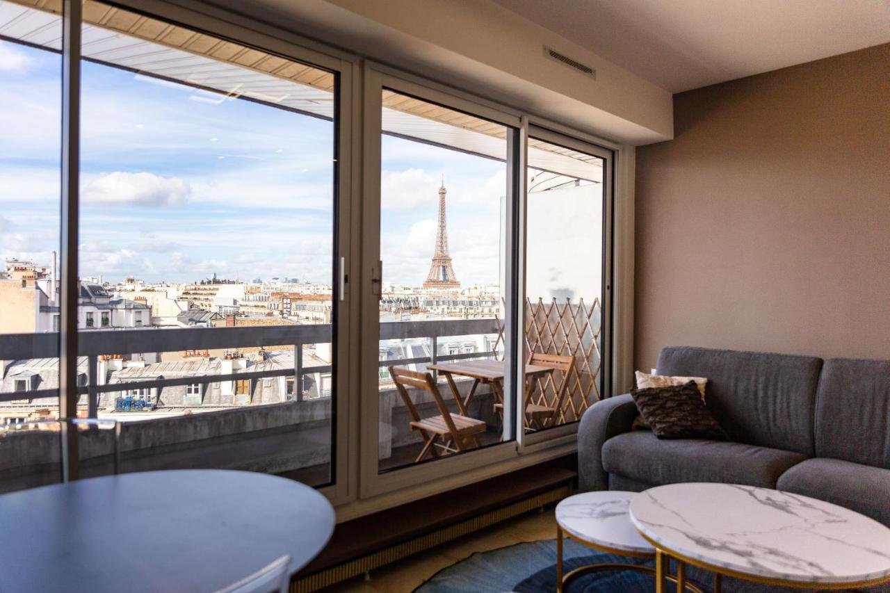 Appartement Vue Tour Eiffel Párizs Kültér fotó
